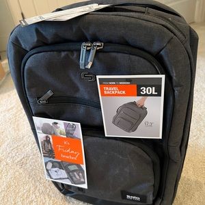 Solo Grand Travel TSA Backpack Black Brand New with Tags